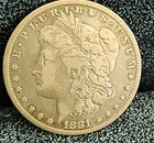 1881 CC Morgan Dollar VF Nice Original Coin Key Date Carson City Morgan Dollar