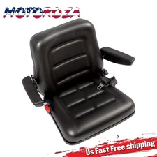 F/Forklift Mower Digger Universal Tractor Seat Suspension w/Armrest