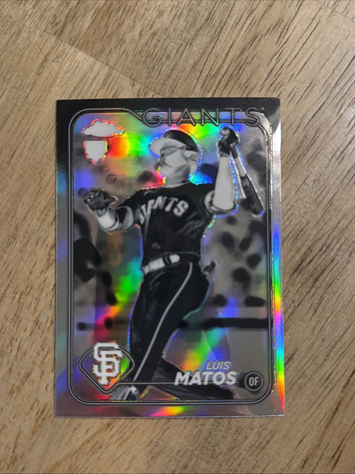 Luis Matos 2024 Topps Chrome Negative Refractor # 270 Rookie San Francisco Giant