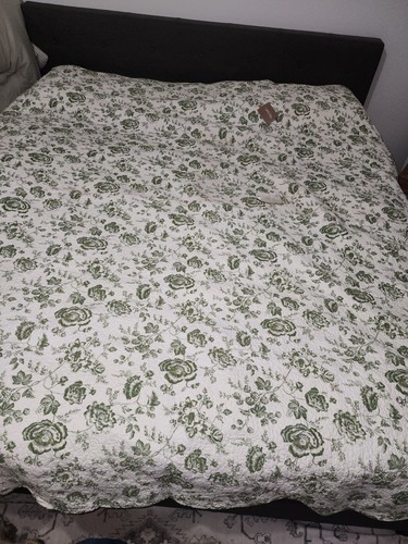 Williamsburg Devon Moss Quilt (King) - Picture 8 of 17