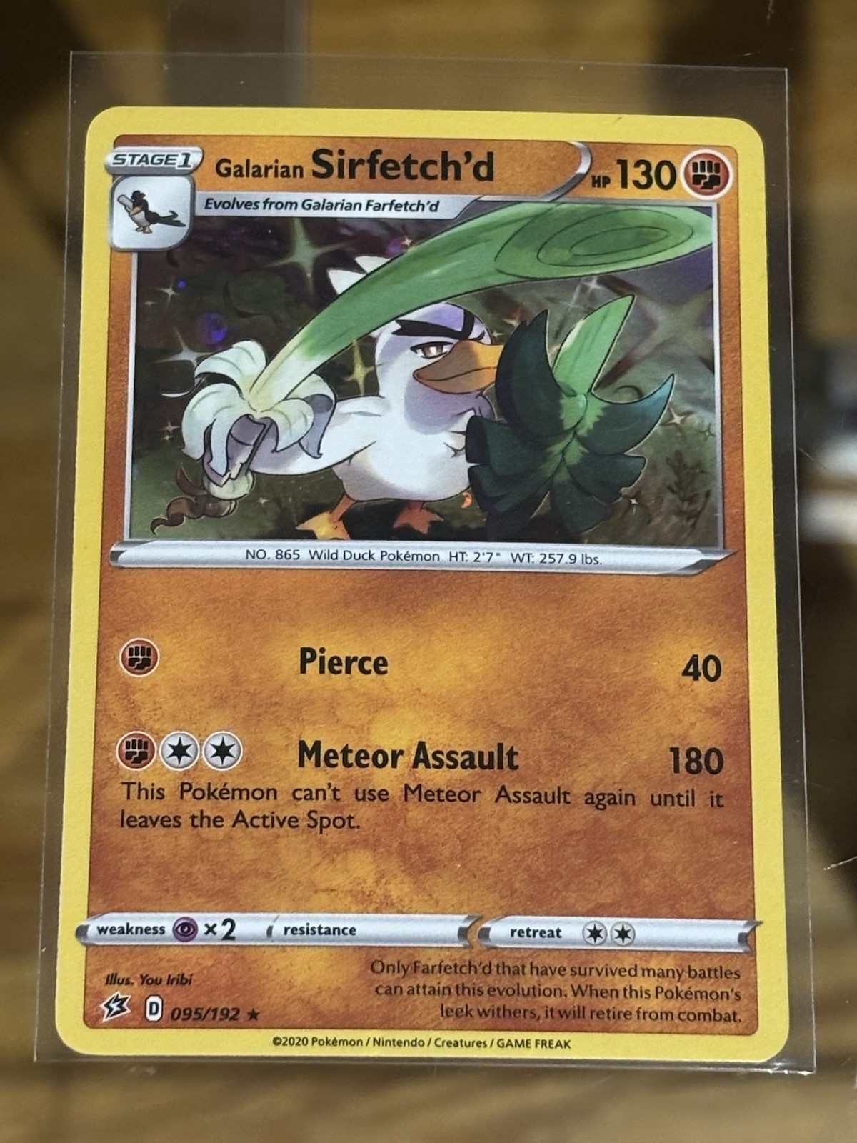 Galarian Sirfetch'd - 095/192 - Cosmos Holo Pokemon Card