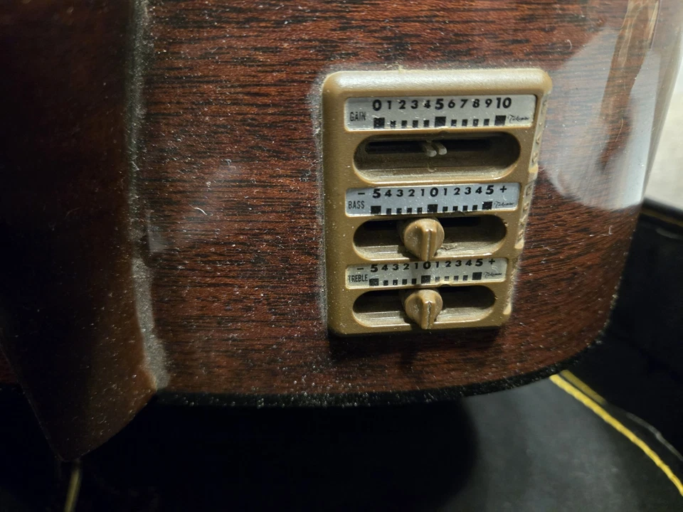 Guitarra eléctrica acústica Takamine PT-206 con estuche Foto 3 de 4