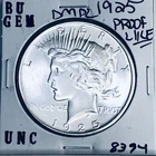 1925 P BU GEM PEACE SILVER DOLLAR UNC MS+++ U.S. MINT RARE COIN 8394