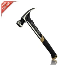 22 oz. Spec Ops Framing Hammer - Rip Claw, Shock-Absorbing Grip, Milled Face