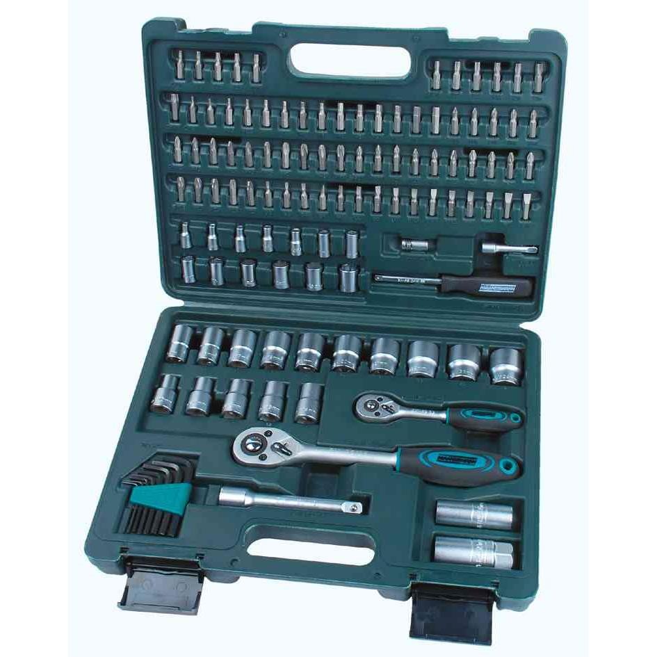 Coffret de clés à douilles 1/2" 1/4" 115 pcs Brüder Mannesmann 98415