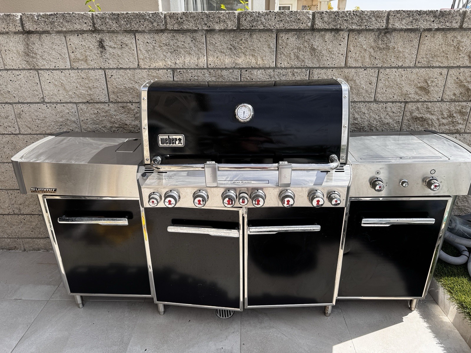 Weber Summit Outdoor Kitchen Gas Grill 6 Burners Side Burner