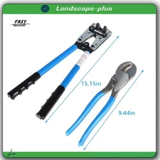 Battery Cable Lug Crimping Tool Wire Crimper For 10-0AWG with Cable Cutter