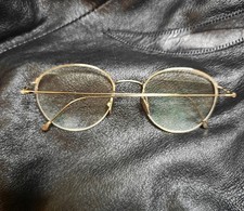 Lawrence Eyewear Vintage Mod T 28 Tortoise Gold Half Eyeglasses Frames Only 