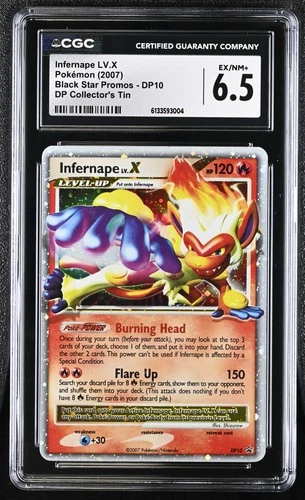 2007 Black Star Promos #DP10 Infernape LV.X CGC 6.5