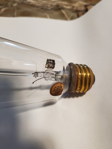 Antique Edison Mazda Light bulb Squirrel Cage Filament 5" Works Fantastic Cond. - Picture 4 of 8