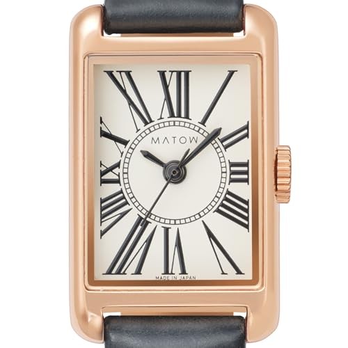 MATOW MW004010 Ladies Watch Oborozuki Rose Gold Black Leather Roman Dial - Picture 4 of 6