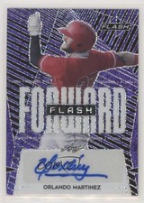 2021 Leaf Flash Flash Forward Purple 63/75 Orlando Martinez #OM2 Auto 4z8