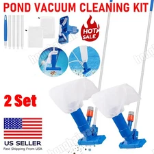 2Set Swimming Pool Spa Suction Vacuum Head Cleaner Cleaning Kit Accessories Tool