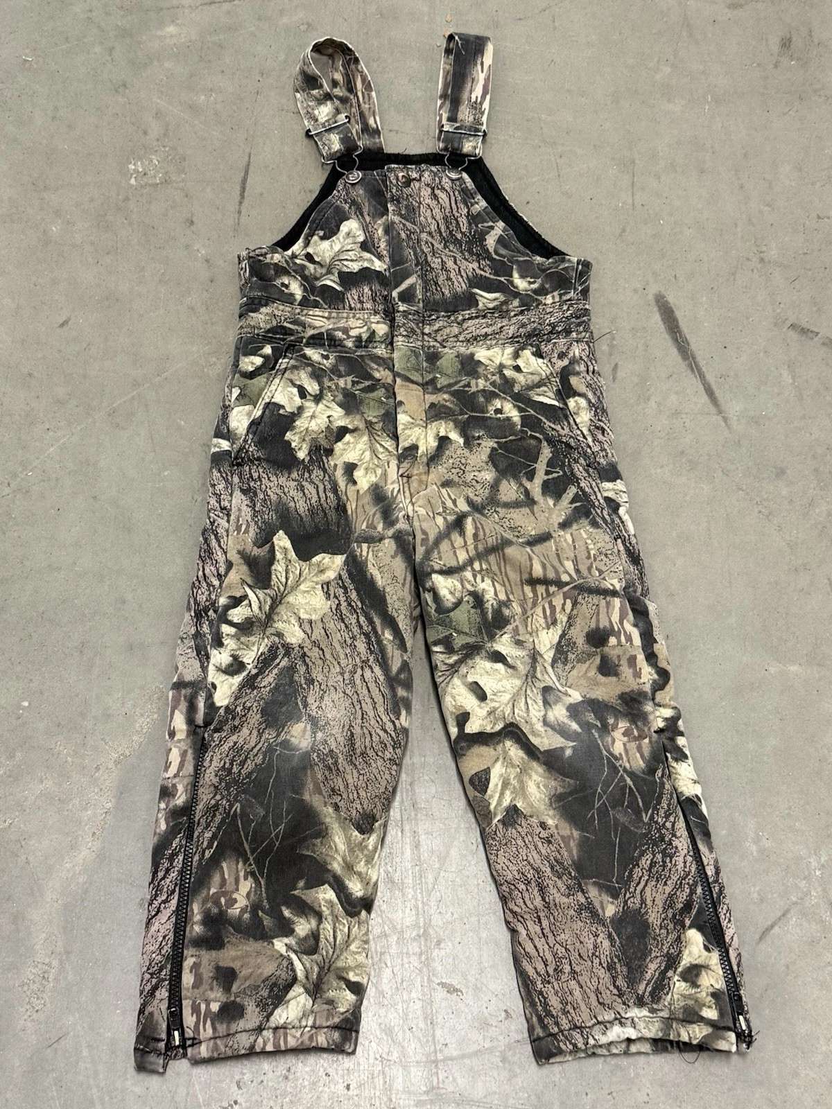 Wolf Mountain Huntingwear Overalls Youth Medium Camo Insulated Bib Pants Outdoor