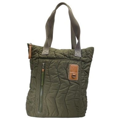 LOEWE Eye LOEWE Nature Tote Bag Nylon Quilted Dark Olive Green B664U42X04