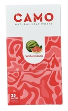 Camo Natural Leaf Rolling Papers Full Box 25 Packs 1 RSV Scoop Card