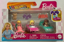 Hot Wheels 2025 Racer Verse Series Barbie JDG48 1:64 Scale Die-cast Set of 3 