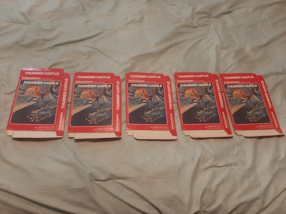 NEW ORIGINAL THUNDER CASTLE BOX for Intellivision - NEVER UNFLATTENED! - Image 2 of 4