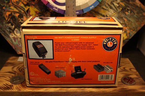 Lionel 6-22983 O 180 Watt Powerhouse Power Supply Used with Box Tested/Working - Picture 5 of 6