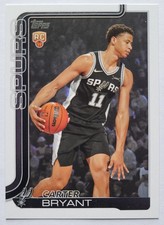2025-26 Topps Carter Bryant Rookie RC #214 San Antonio Spurs