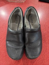 Women's Klogs Slip Resistant Non Marking Shoes Size 7M Black Slip Ons Clogs