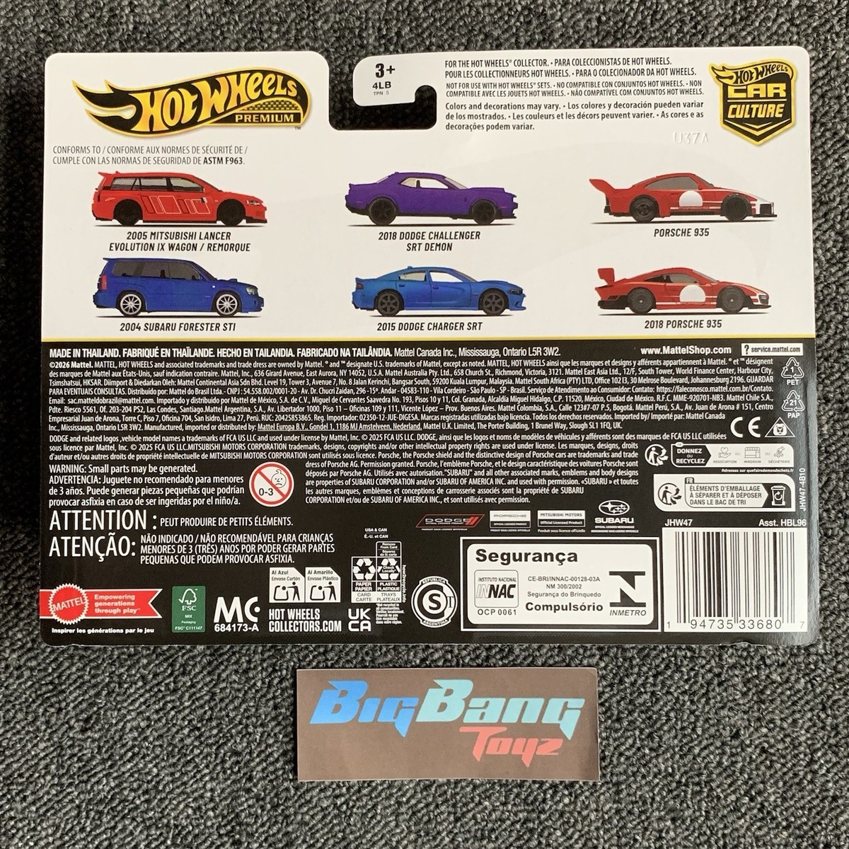 Hot Wheels 18 Dodge Challenger SRT Demon / 15 Dodge Charger SRT 2