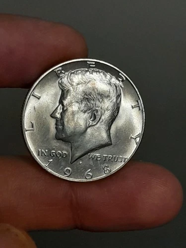 1968- D Kennedy Half Dollar 40% Silver BU #2