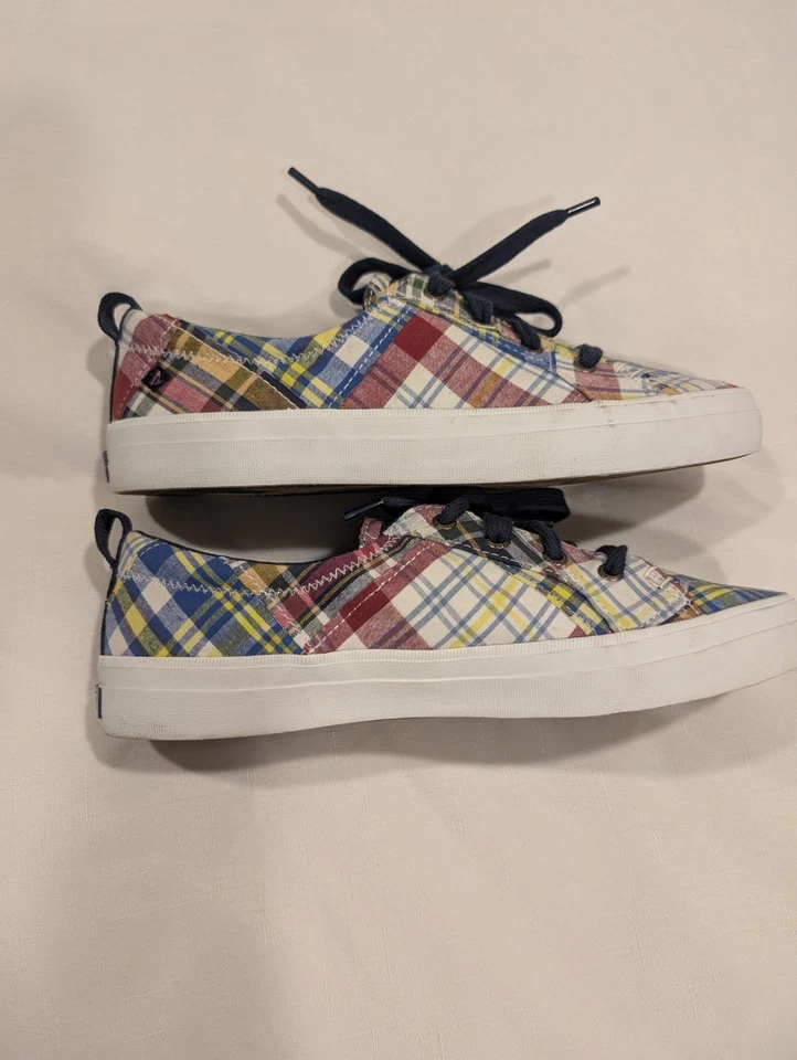 Zapatillas deportivas Sperry Top-sider Preppy a cuadros para mujer talla 8 con cordones Foto 4 de 4