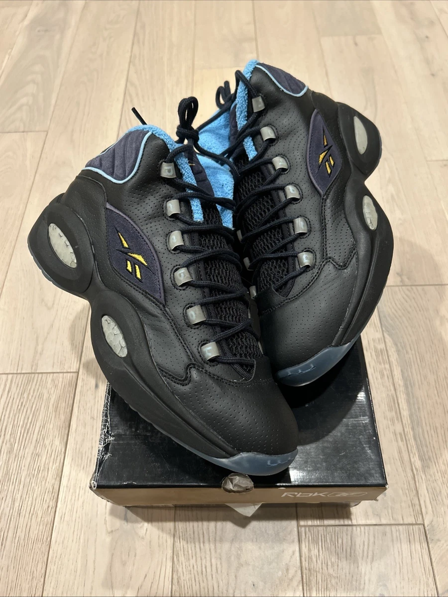 Reebok Question Mid Black Vector Blue for Sale | Authenticity