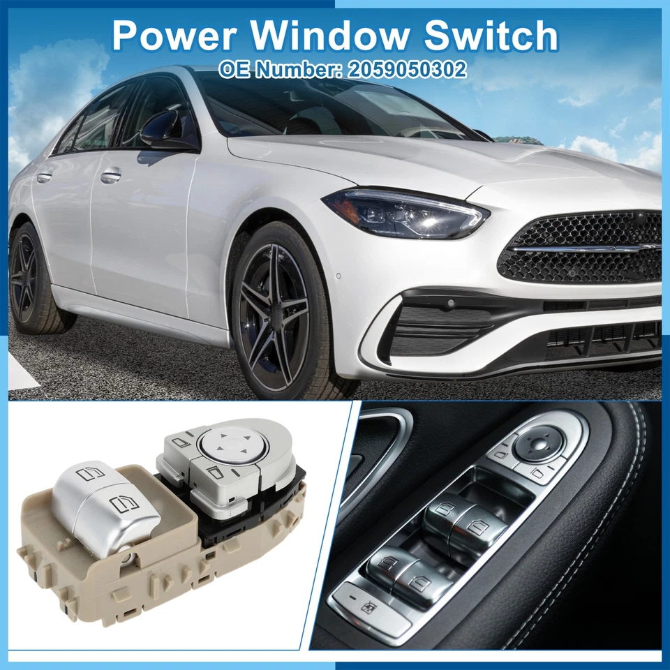 Power Window Switch No.2059050302 Window Control Switch for Mercedes-Benz C180 - Image 2 of 4