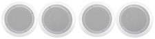 (4) Rockville CC65T White 6.5" Commercial 70v Ceiling Speakers For Restaurant