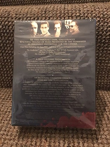 The Godfather Trilogy Coppola Restoration Blu-ray Box Set 2008. New And Sealed. - Picture 2 of 5