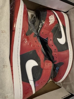 Nike Air Jordan  1 Mid BLACK/WHITE-GYM RED DQ8426 061  Gr. 45 NEU