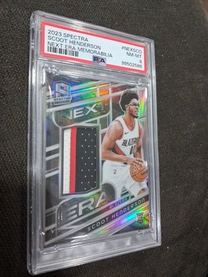 2023-24 Panini Spectra - Next Era Scoot Henderson #NEX-SCO /149 (MEM, RC) PSA 8