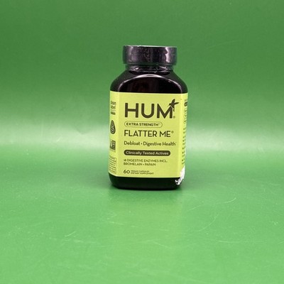 Hum Nutrition Flatter Me Digestive Enzymes Capsules - 60 Count Exp 8/26