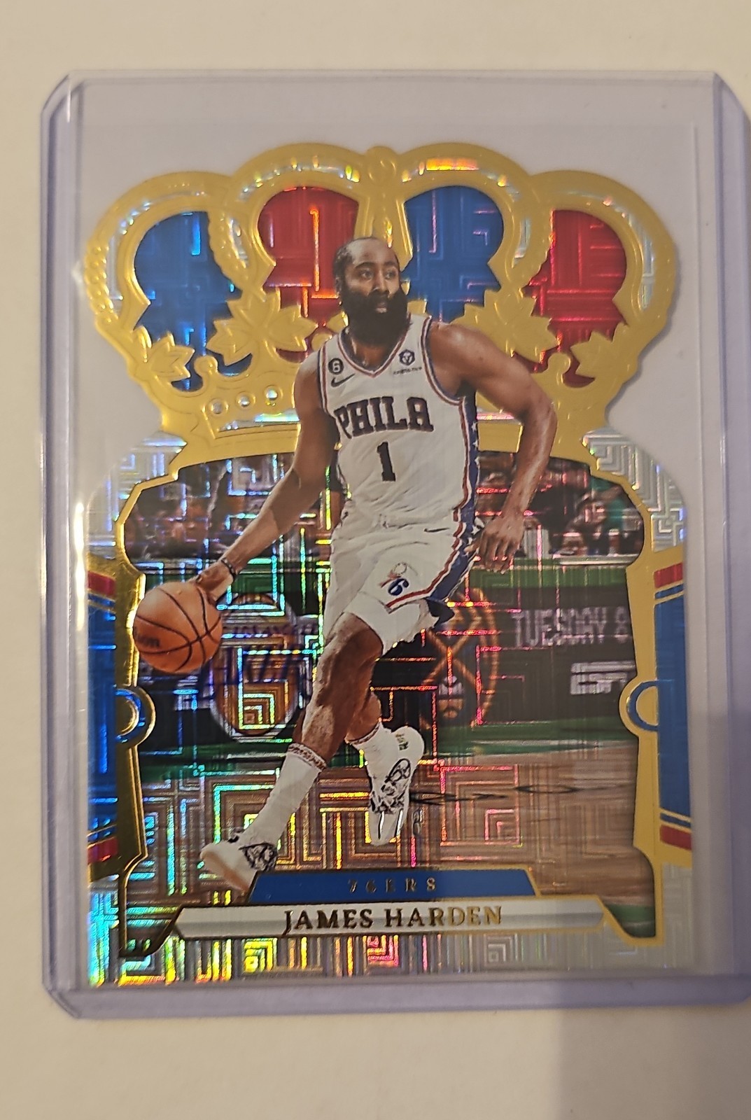 2023-24 Panini Crown Royale - James Harden #22 Gold international Maze 🔥 