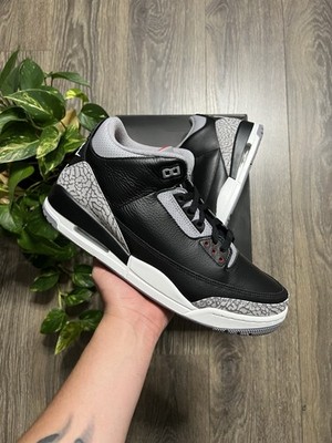 Size 11.5 - Air Jordan 3 Retro OG 2024 Black Cement - BRAND  display picture 3