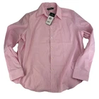 Lauren Ralph Lauren Shirt XL Pink White Gingham Check Button Down - New Tags