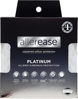 AllerEase Platinum Allergy Defense Particles Proof Temperatur King, White 
