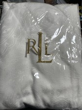 Lauren Ralph Lauren Paisley Suite Tablecloth 60x104 Cream Jacquard New