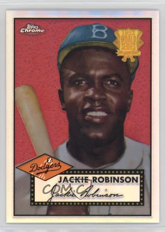 2002 Topps Chrome 1952 Reprints Refractor Jackie Robinson #52R-10 HOF l7u