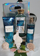 Bath  Body Works Saltwater Breeze 3 pc set with Gift bag
