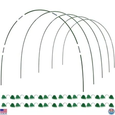 Greenhouse Hoops for DIY Grow Tunnel, Rust-Free Fiberglass, 25pcs Garden Stakes