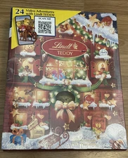 LINDT Holiday Teddy Bear Chocolate Candy Advent Calendar 4.5 oz 3/2025 Holiday