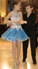 Girl Custom Pre-Owned Ballroom Latin Dance Dress 10 yrs