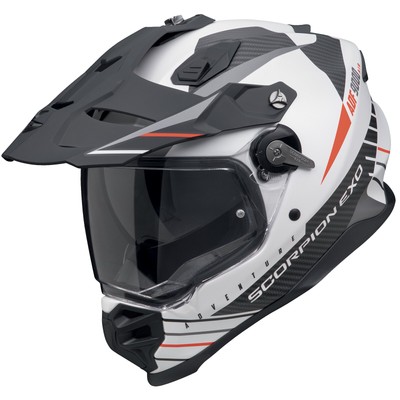 Scorpion Exo-ADF-9000 AIR Feat Motocross-Helm Matt-Weiss / Schwarz / Rot