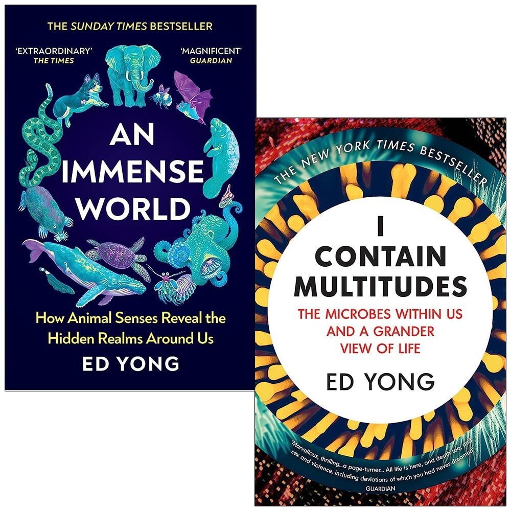 Ed Yong Collection 2 Books Set (An Immense World, I Contain Multitudes) NEW