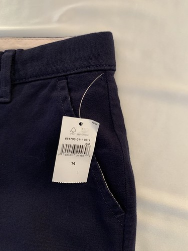 GAP Boys Khaki Pants Size 14 Navy Cotton Stretch New NWT - Picture 7 of 12