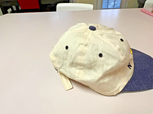 Vintage Nike Ball Cap, 2 tone, cotton, strapback, big swoosh, LOOK - Picture 4 of 6