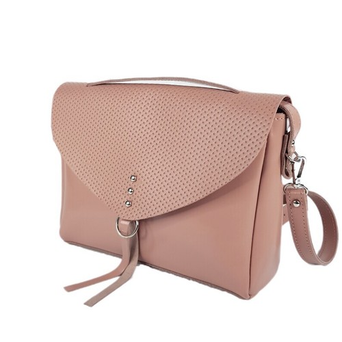 Bandolera de cuero para mujer Bolso de hombro para dama Bolso de mano Rosa Mensajero Cartera - Imagen 2 de 18